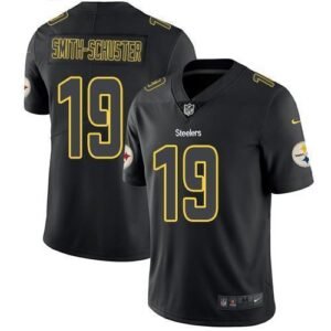 Nike Pittsburgh Steelers #19 JuJu Smith-Schuster Black Stitched NFL Limited Rush Impact Jersey