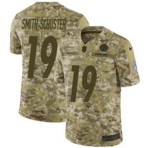 Nike Pittsburgh Steelers #19 JuJu Smith-Schuster Camo Stitched NFL Limited 2018 Salute To Service Jersey