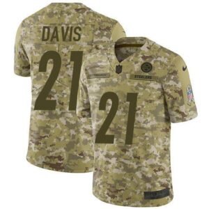 Nike Pittsburgh Steelers #21 Sean Davis Camo Stitched NFL Limited 2018 Salute To Service Jersey