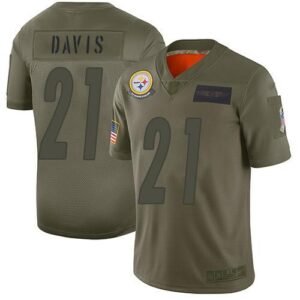 Nike Pittsburgh Steelers #21 Sean Davis Camo Stitched NFL Limited 2019 Salute To Service Jersey