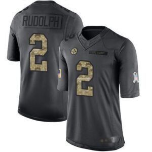 Nike Pittsburgh Steelers #2 Mason Rudolph Black Stitched NFL Limited 2016 Salute To Service Jersey