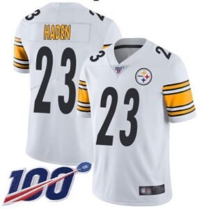 Nike Pittsburgh Steelers #23 Joe Haden White Stitched NFL 100th Season Vapor Limited Jersey