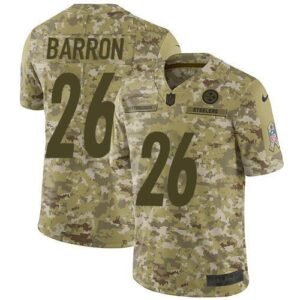 Nike Pittsburgh Steelers #26 Mark Barron Camo Stitched NFL Limited 2018 Salute To Service Jersey