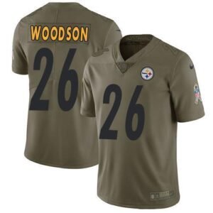 Nike Pittsburgh Steelers #26 Rod Woodson Olive Stitched NFL Limited 2017 Salute to Service Jersey
