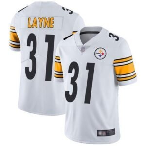 Nike Pittsburgh Steelers #31 Justin Layne White Stitched NFL Vapor Untouchable Limited Jersey