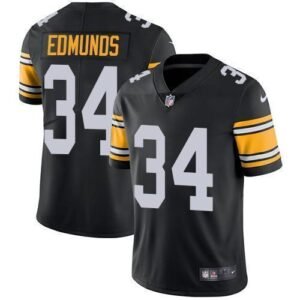 Nike Pittsburgh Steelers #34 Terrell Edmunds Black Team Color Stitched NFL Vapor Untouchable Limited Jersey