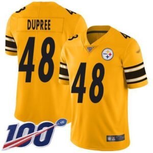 Nike Pittsburgh Steelers #48 Bud Dupree Gold Stitched NFL Limited Inverted Legend 100th Season Jersey