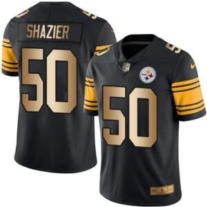 Nike Pittsburgh Steelers #50 Ryan Shazier Black Stitched NFL Limited Gold Rush Jersey