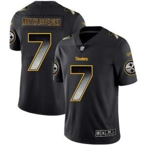 Nike Pittsburgh Steelers #7 Ben Roethlisberger Black Stitched NFL Vapor Untouchable Limited Smoke Fashion Jersey