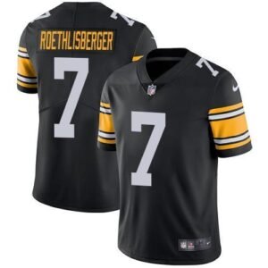 Nike Pittsburgh Steelers #7 Ben Roethlisberger Black Alternate Stitched NFL Vapor Untouchable Limited Jersey