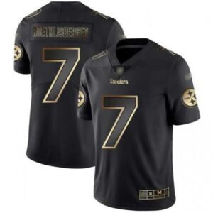 Nike Pittsburgh Steelers #7 Ben Roethlisberger Black/Gold Stitched NFL Vapor Untouchable Limited Jersey