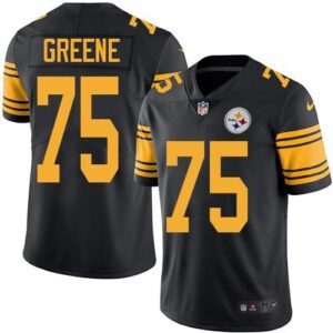 Nike Pittsburgh Steelers #75 Joe Greene Black Stitched NFL Limited Rush Jersey