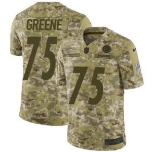 Nike Pittsburgh Steelers #75 Joe Greene Camo Stitched NFL Limited 2018 Salute To Service Jersey