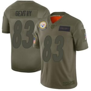 Nike Pittsburgh Steelers #83 Zach Gentry Camo Stitched NFL Limited 2019 Salute To Service Jersey
