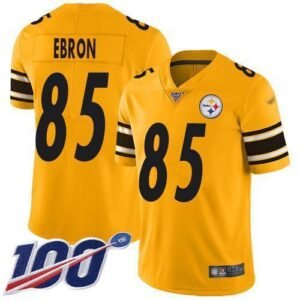 Nike Pittsburgh Steelers #85 Eric Ebron Gold Stitched NFL Limited Inverted Legend 100th Season Jersey