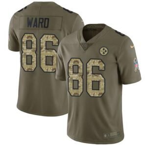Nike Pittsburgh Steelers #86 Hines Ward Olive/Camo Stitched NFL Limited 2017 Salute To Service Jersey