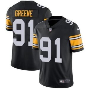 Nike Pittsburgh Steelers #91 Kevin Greene Black Alternate Stitched NFL Vapor Untouchable Limited Jersey