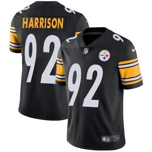 Nike Pittsburgh Steelers #92 James Harrison Black Team Color Stitched NFL Vapor Untouchable Limited Jersey