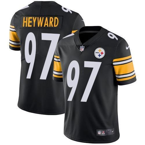 Nike Pittsburgh Steelers #97 Cameron Heyward Black Team Color Stitched NFL Vapor Untouchable Limited Jersey