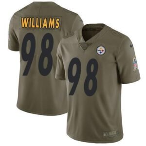 Nike Pittsburgh Steelers #98 Vince Williams Olive Stitched NFL Limited 2017 Salute To Service Jersey