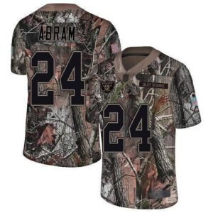 Nike Raiders #24 Johnathan Abram Camo Stitched NFL Limited Rush Realtree Jersey