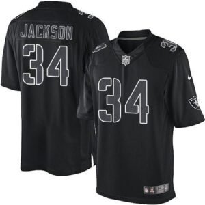 Nike Raiders #34 Bo Jackson Black Stitched NFL Impact Limited Jersey