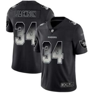 Nike Raiders #34 Bo Jackson Black Stitched NFL Vapor Untouchable Limited Smoke Fashion Jersey
