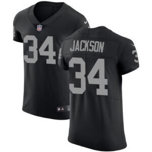 Nike Raiders #34 Bo Jackson Black Team Color Stitched NFL Vapor Untouchable Elite Jersey