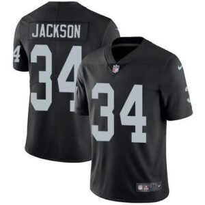 Nike Raiders #34 Bo Jackson Black Team Color Stitched NFL Vapor Untouchable Limited Jersey