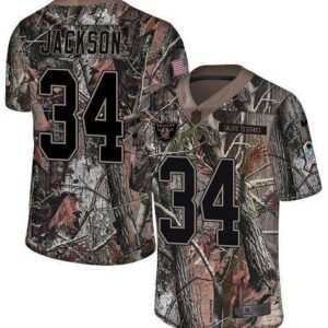 Nike Raiders #34 Bo Jackson Camo Stitched NFL Limited Rush Realtree Jersey