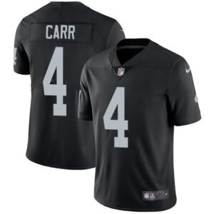 Nike Raiders #4 Derek Carr Black Team Color Stitched NFL Vapor Untouchable Limited Jersey