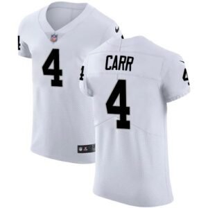 Nike Raiders #4 Derek Carr White Stitched NFL Vapor Untouchable Elite Jersey