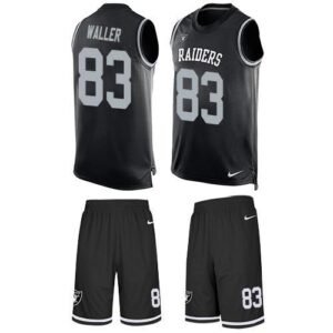 Nike Raiders #83 Darren Waller Black Team Color Stitched NFL Limited Tank Top Suit Jersey