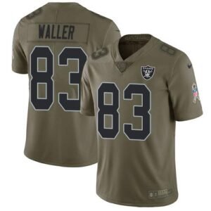 Nike Raiders #83 Darren Waller Olive Stitched NFL Limited 2017 Salute To Service Jersey