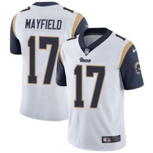 Nike Rams #17 Baker Mayfield White Stitched NFL Vapor Untouchable Limited Jersey