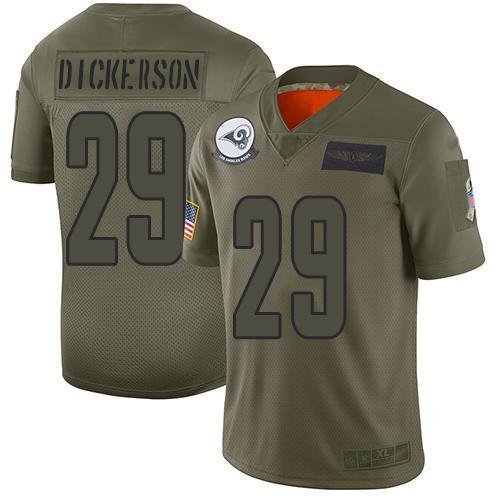 Nike Rams #29 Eric Dickerson Camo Stitched NFL Limited 2019 Salute To Service Jersey