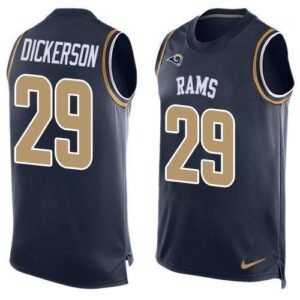 Nike Rams #29 Eric Dickerson Navy Blue Team Color Stitched NFL Limited Tank Top Jersey
