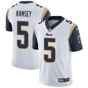 Nike Rams #5 Jalen Ramsey White Stitched NFL Vapor Untouchable Limited Jersey