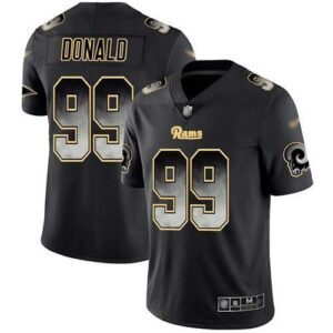 Nike Rams #99 Aaron Donald Black Stitched NFL Vapor Untouchable Limited Smoke Fashion Jersey
