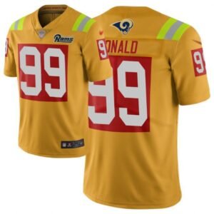 Nike Rams #99 Aaron Donald Gold Stitched NFL Limited City Edition Jersey