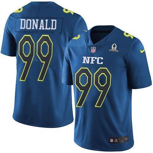 Nike Rams #99 Aaron Donald Navy Stitched NFL Limited NFC 2017 Pro Bowl Jersey