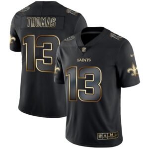 Nike Saints #13 Michael Thomas Black/Gold Stitched NFL Vapor Untouchable Limited Jersey