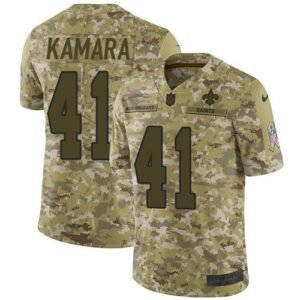 Nike Saints #41 Alvin Kamara Camo Stitched NFL Limited 2018 Salute To Service Jersey