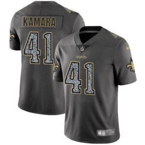 Nike Saints #41 Alvin Kamara Gray Static Stitched NFL Vapor Untouchable Limited Jersey