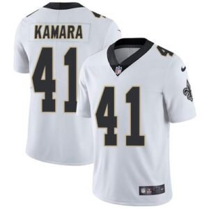 Nike Saints #41 Alvin Kamara White Stitched NFL Vapor Untouchable Limited Jersey