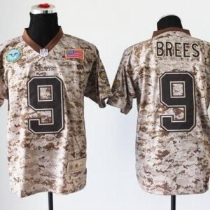 Nike Saints #9 Drew Brees Camo Stitched NFL New Elite USMC Jersey