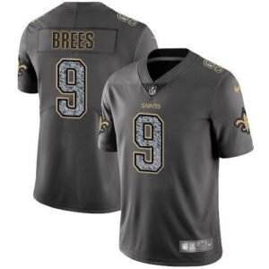 Nike Saints #9 Drew Brees Gray Static Stitched NFL Vapor Untouchable Limited Jersey