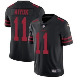 Nike San Francisco 49ers #11 Brandon Aiyuk Black Alternate Stitched NFL Vapor Untouchable Limited Jersey