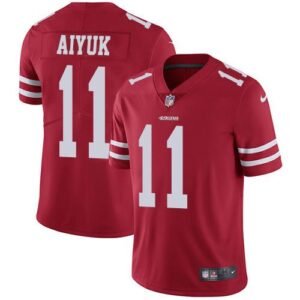 Nike San Francisco 49ers #11 Brandon Aiyuk Red Team Color Stitched NFL Vapor Untouchable Limited Jersey
