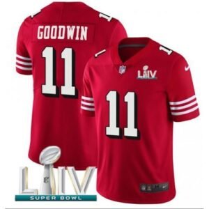 Nike San Francisco 49ers #11 Marquise Goodwin Red Super Bowl LIV 2020 Team Color Stitched NFL Vapor Untouchable Limited II Jersey